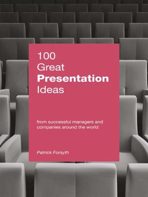 cover image of 100 Great Presentation Ideas